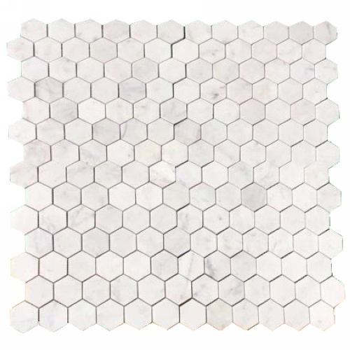  CV20254 Mosaic Polished Pure White Hexagon