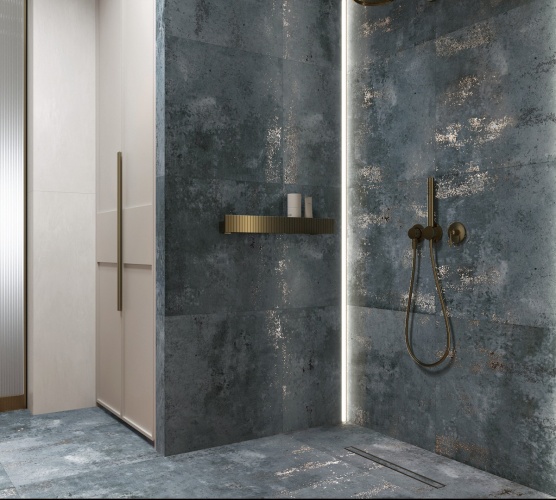Arcadia Ceramica Metal Azul