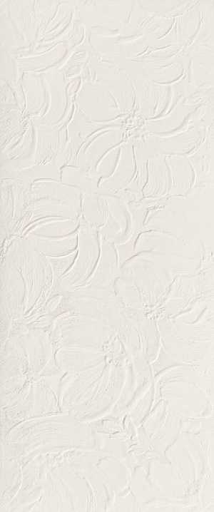  AHQV 3D Wall Plaster Bloom White