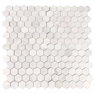  CV20254 Mosaic Polished Pure White Hexagon