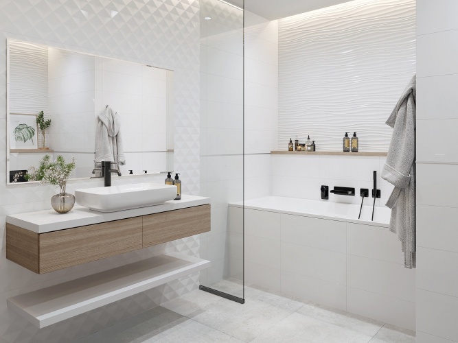 Global Tile White Planet