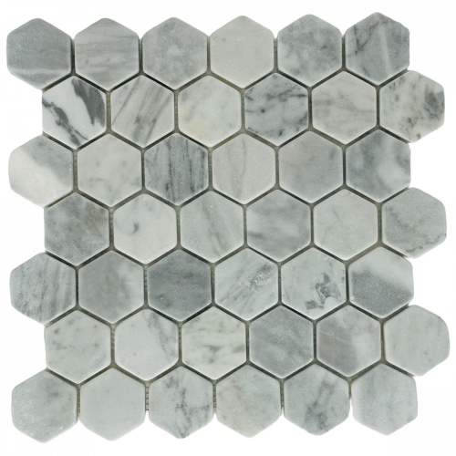  Hexagon Carrara Bianco POL (пикс. 48х48, толщ. 10 мм)