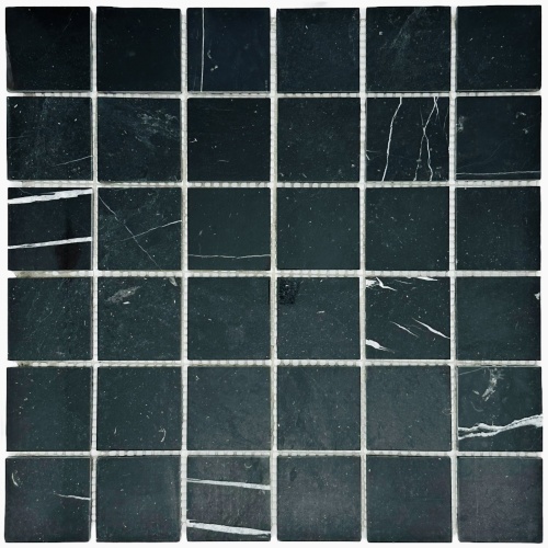  Nero Marquina MAT (пикс. 48х48, толщ. 7 мм)