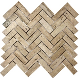  Chevron Travertine Honed (пикс. 23x73, толщ. 7 мм)