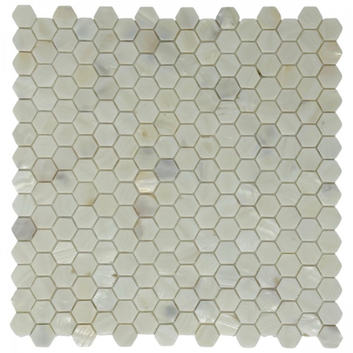  Hexagon White Shell (пикс. 20х20, толщ. 2 мм)