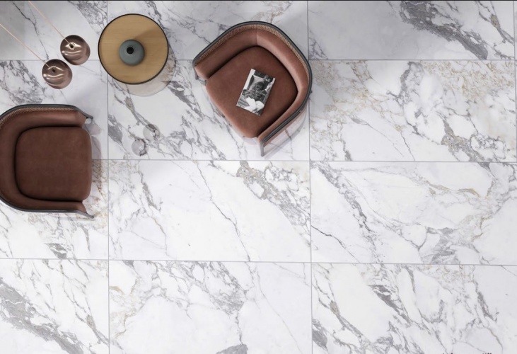 Modern Tile Arabescato Silver