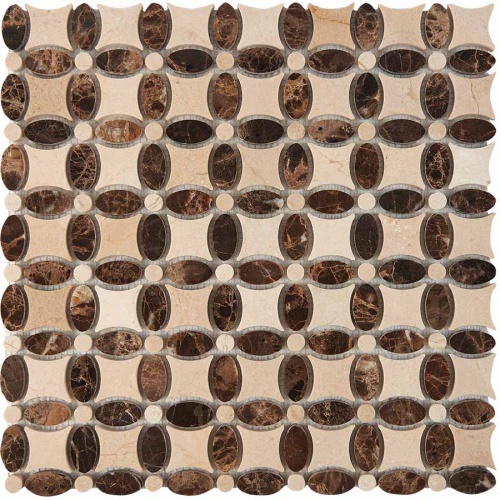  PIX283 Cream marfil, Dark Imperador (чип 32x32 мм)