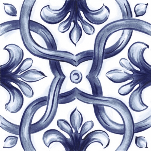  RC8H Amuri Decoro Maiolica Tappeto 2 Glossy