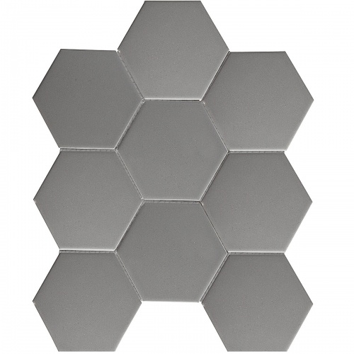 Hexagon big Grey Matt (FQ21016)