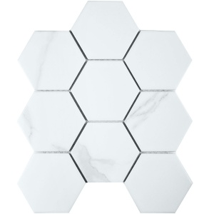  Hexagon big Carrara Matt (PMFQ82223)