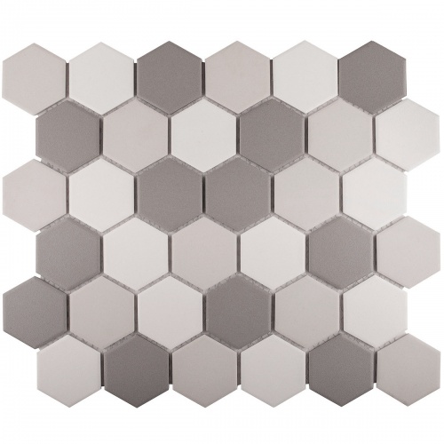  Hexagon small Grey Mix Antislip. (JMT55221)