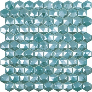  Hexagon Diamond 370D turquoise