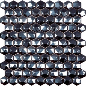  Hexagon Diamond 358D black