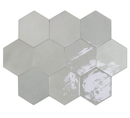  122079 Zellige Hexa Grey
